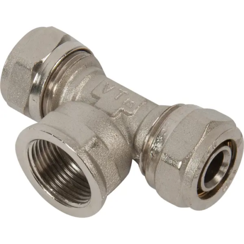 Тройник комбинированный Valtec 20x3/4"x20 мм ВР латунь VTM.332