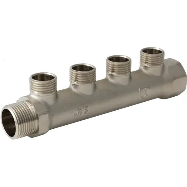Коллектор с наружной резьбой Valtec на 4 выхода 3/4"x1/2" VTc.500.N.0504