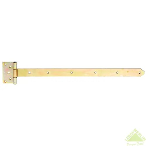 Петля Т-образная Gah Alberts 60x110x40x600 мм сталь цвет жёлтый