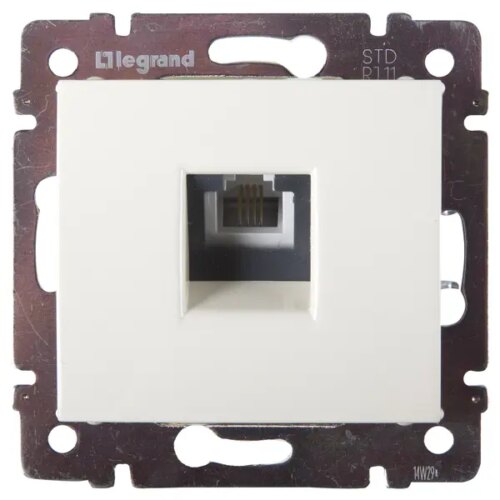 Телефонная розетка встраиваемая Legrand Valena RJ11