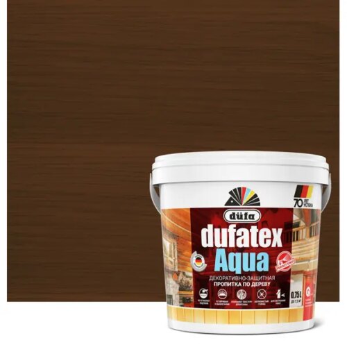 Пропитка для дерева водная цвета палисандр Dufatex aqua 0.75 л