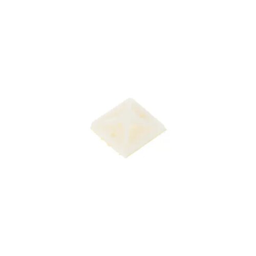 Площадка самоклеящаяся для кабельных стяжек IEK 20x20 мм цвет белый 100 шт.