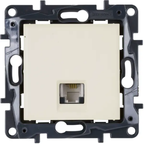 Телефонная розетка встраиваемая Legrand Structura RJ11