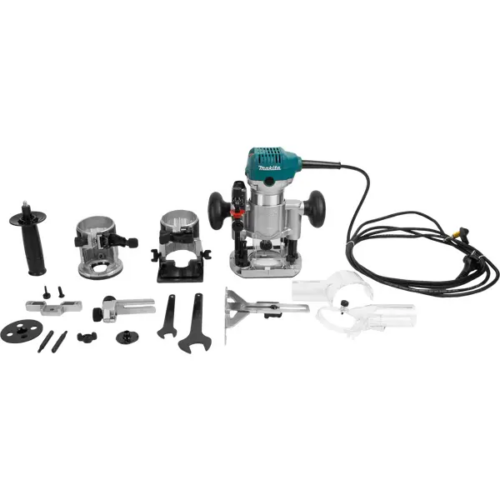 Фрезер сетевой двухбазовый погружной кромочный Makita RT0700CX2
