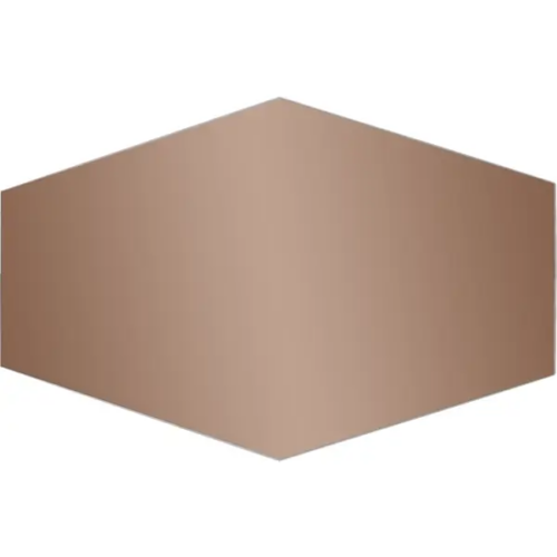 Зеркальная плитка Omega Glass NNLM75 сота 30x20 см глянцевая цвет бронза 6 шт.