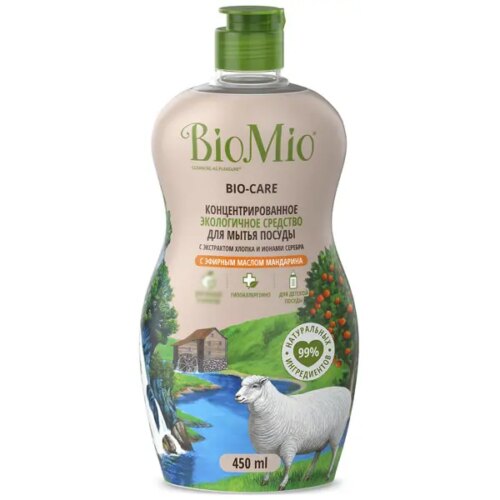 Средство для мытья посуды BioMio мандарин 0.45 л