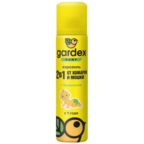 Аэрозоль от комаров и мошек Gardex Baby 80 мл
