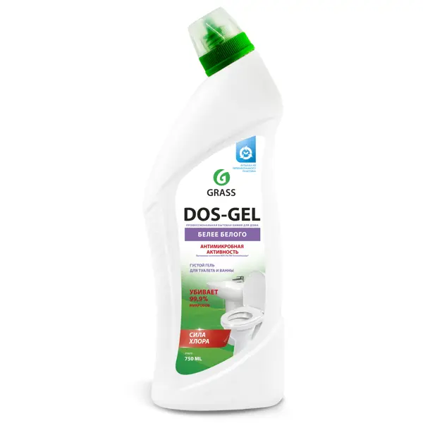 Гель чистящий для ванной и туалета Сила Хлора Grass Dos Gel 0.75 л