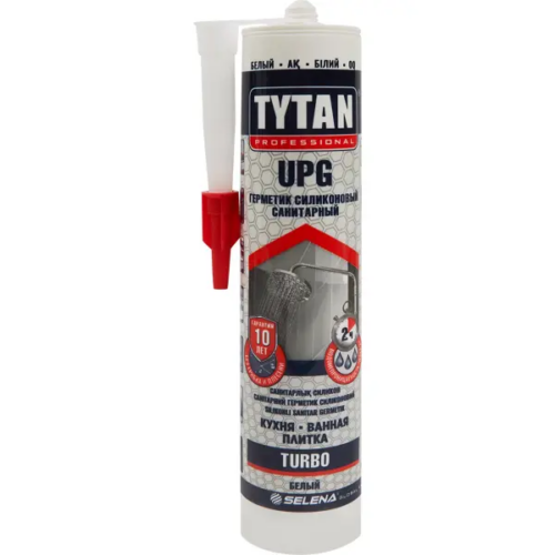 Герметик силиконовый Tytan UPG Turbo санитарный уксусный цвет белый 280 мл