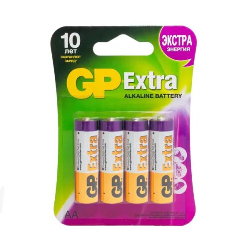 Батарейка алкалиновая GP Extra 15AX-2CR4 15А AA 4 шт.