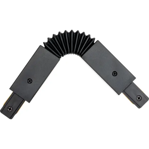 Коннектор Ritter 59752 4 прямой гибкий для соединения трековых шинопроводов встраиваемых цвет черный
