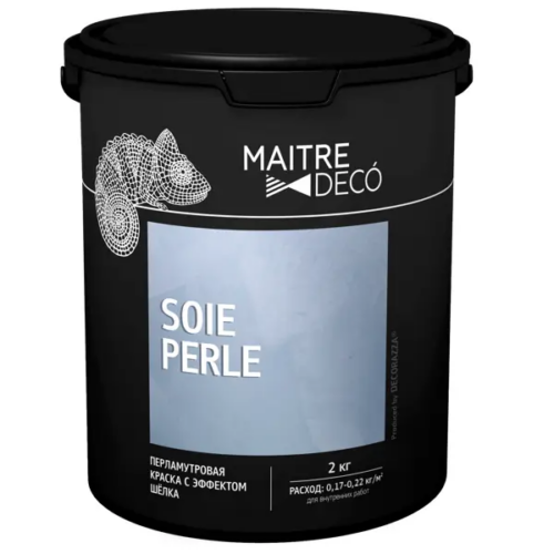 Краска декоративная Maitre Deco Soie Perle 2 кг цвет серо-бежевый