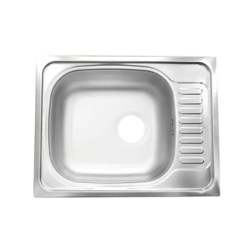 Мойка для кухни врезная с крылом Ukinox Frant 56x43.5 см глубина чаши 15.5 см нержавеющая сталь цвет серебристый