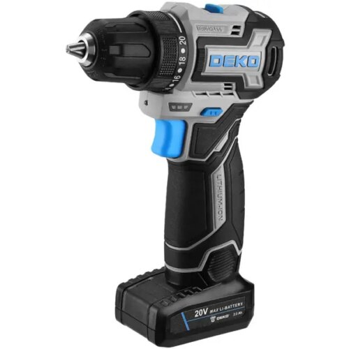 Дрель-шуруповерт аккумуляторная бесщеточная Deko Sharker Pro 084-1035