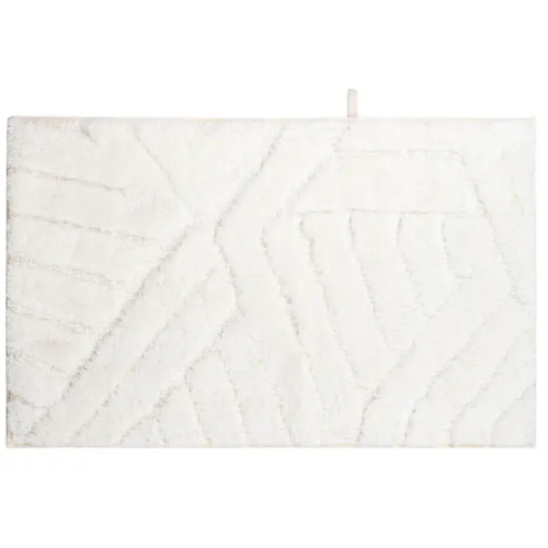 Коврик для ванной Swensa Noor 50x80 см цвет белый