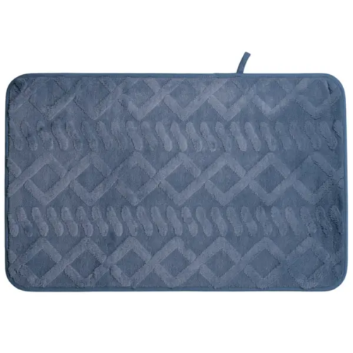 Коврик для ванной Swensa Warm 50x80 см цвет синий