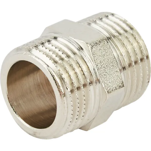 Ниппель Stout 1/2"x1/2" НР латунь SFT-0004-001212