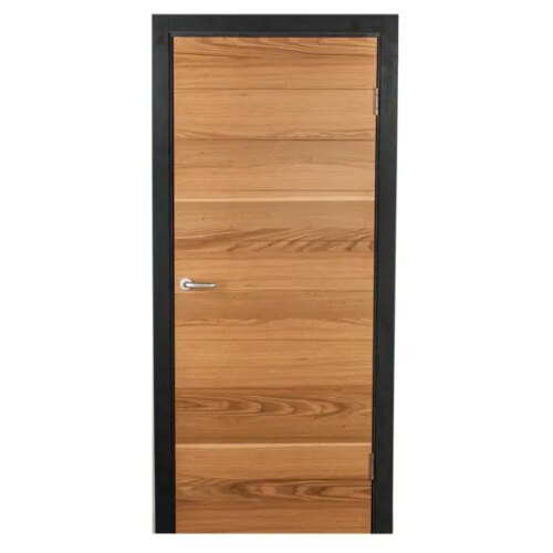 Дверь межкомнатная глухая Loft 80x200 см шпон цвет дуб рустик с замком
