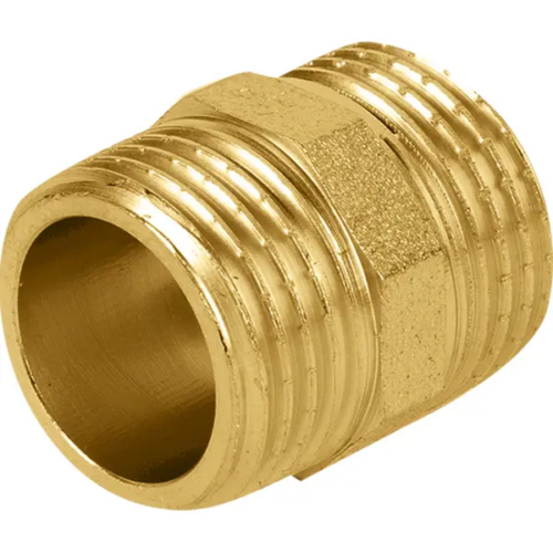 Ниппель Aquabeam 1/2"x1/2" НР латунь ABR.582.Y.0004