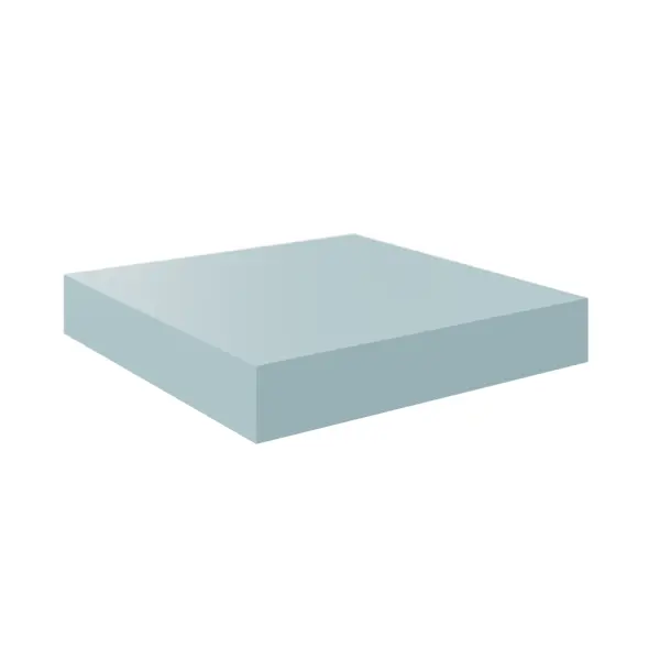 Полка настенная Spaceo Aqua 23x23.5 см МДФ цвет синий