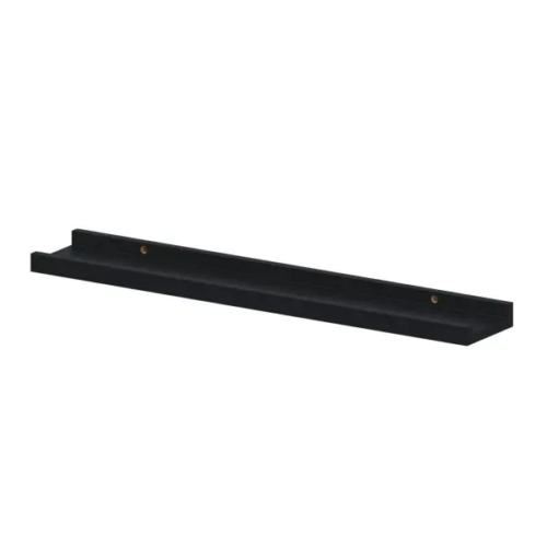 Полка настенная Spaceo Paris 60x10 см МДФ цвет чёрный