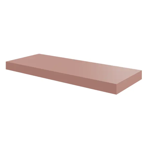 Полка настенная Spaceo Bistro 60x23.5 см МДФ цвет розовый