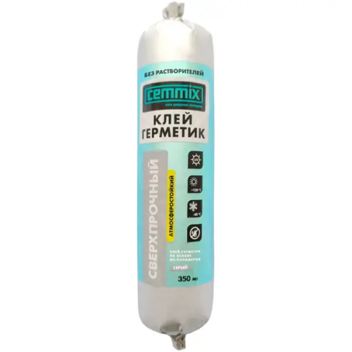 Клей-герметик сверхпрочный Cemmix 350 мл серый