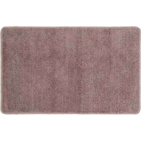 Коврик для ванной Swensa Presto 80x50 см цвет каштановый