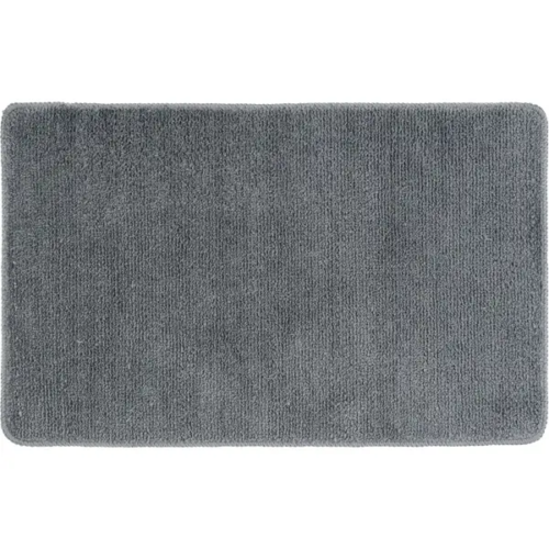Коврик для ванной Swensa Presto 80x50 см цвет графитовый