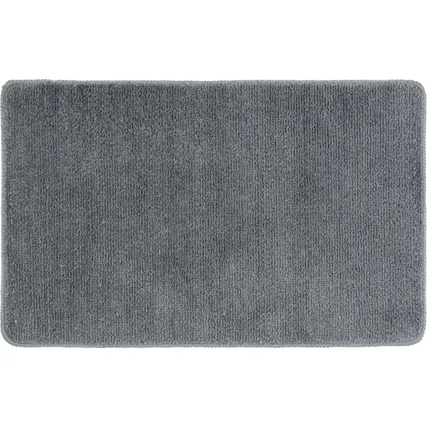 Коврик для ванной Swensa Presto 80x50 см цвет графитовый