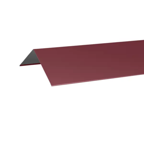 Конек плоский 150x150 2 м 0.4 мм RAL 3005 красный