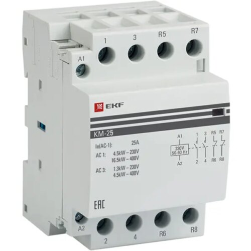 Контактор EKF КМ 2NC 25 А 230-400 В