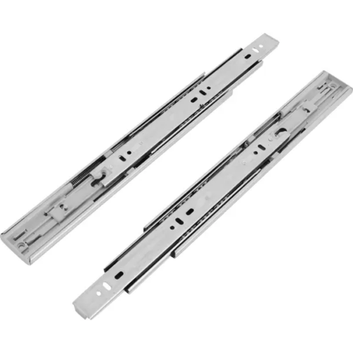Комплект шариковых направляющих полного выдвижения EDS Chrome Y8114 с доводчиком 45/300 мм сталь