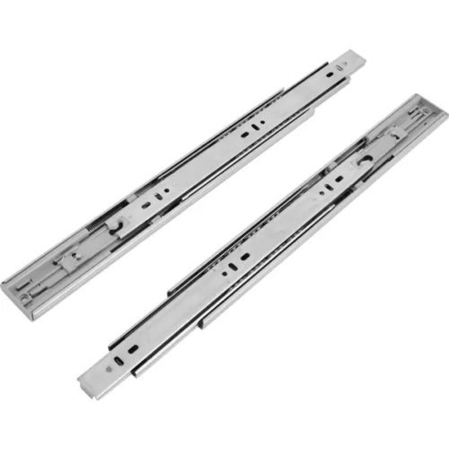 Комплект шариковых направляющих полного выдвижения EDS Chrome Y8114 с доводчиком 45/350 мм сталь