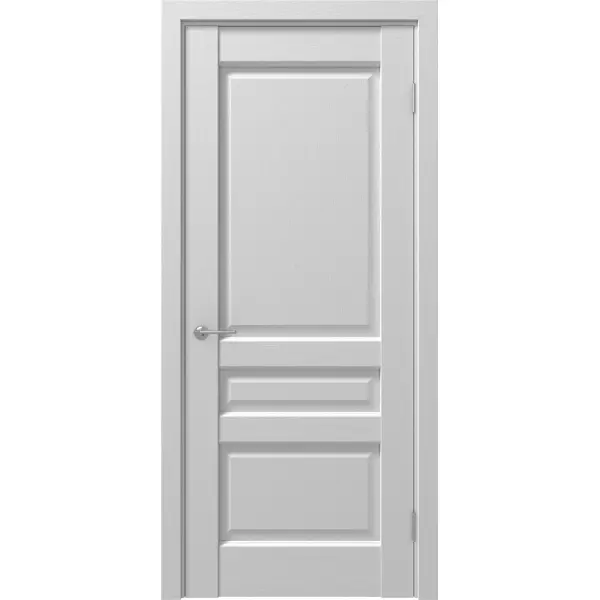 Дверь межкомнатная глухая Artens Магнолия 80x200 см ПВХ белый с замком и петлями