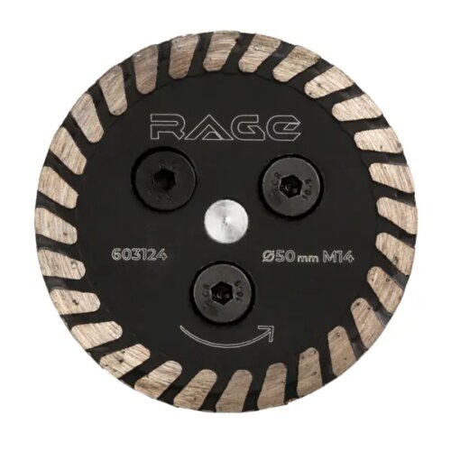 Диск алмазный по бетону и камню Rage 603124 турбо 50xM14x2.4 мм