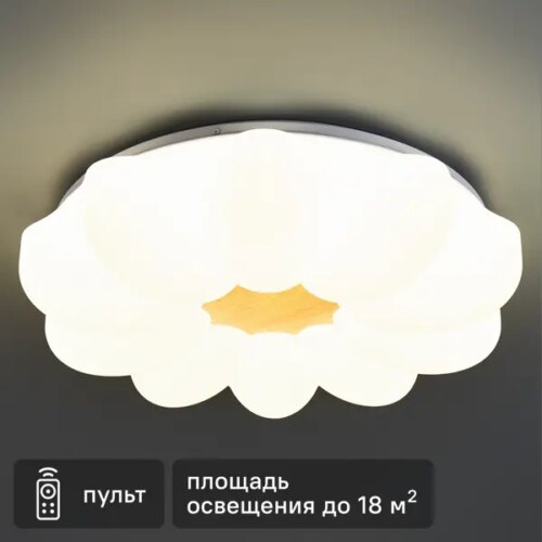 Светильник потолочный «Lumi Line» Leo 18 м² регулируемый белый цвет света цвет белый