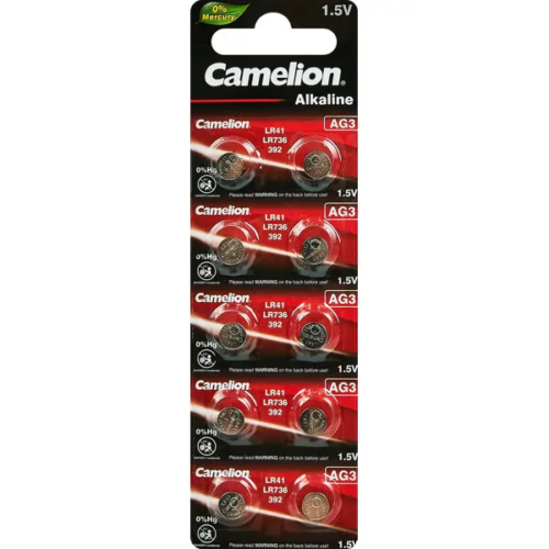 Батарейка алкалиновая Camelion Mercury Free G 3 BL-10 LR41
